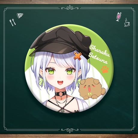 缶バッジ（斜落せつな）【ぶいぱい初グッズ】