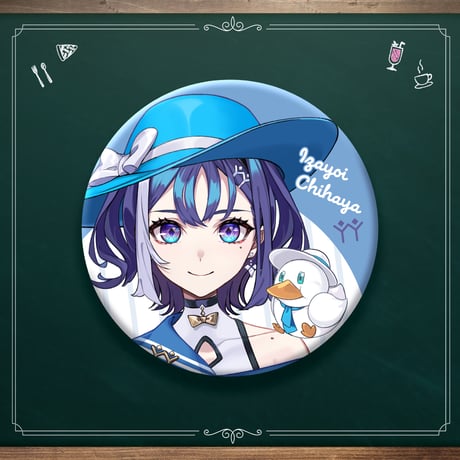 缶バッジ（十六夜ちはや）【ぶいぱい初グッズ】