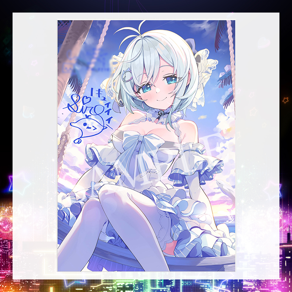 先着46名様限定/電脳少女シロ生誕祭7グッズ】キャラファイングラフ