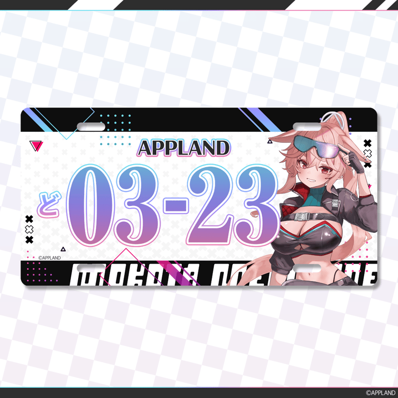 レースクイーングッズ】ナンバープレート風アルミプレート | APPLAND