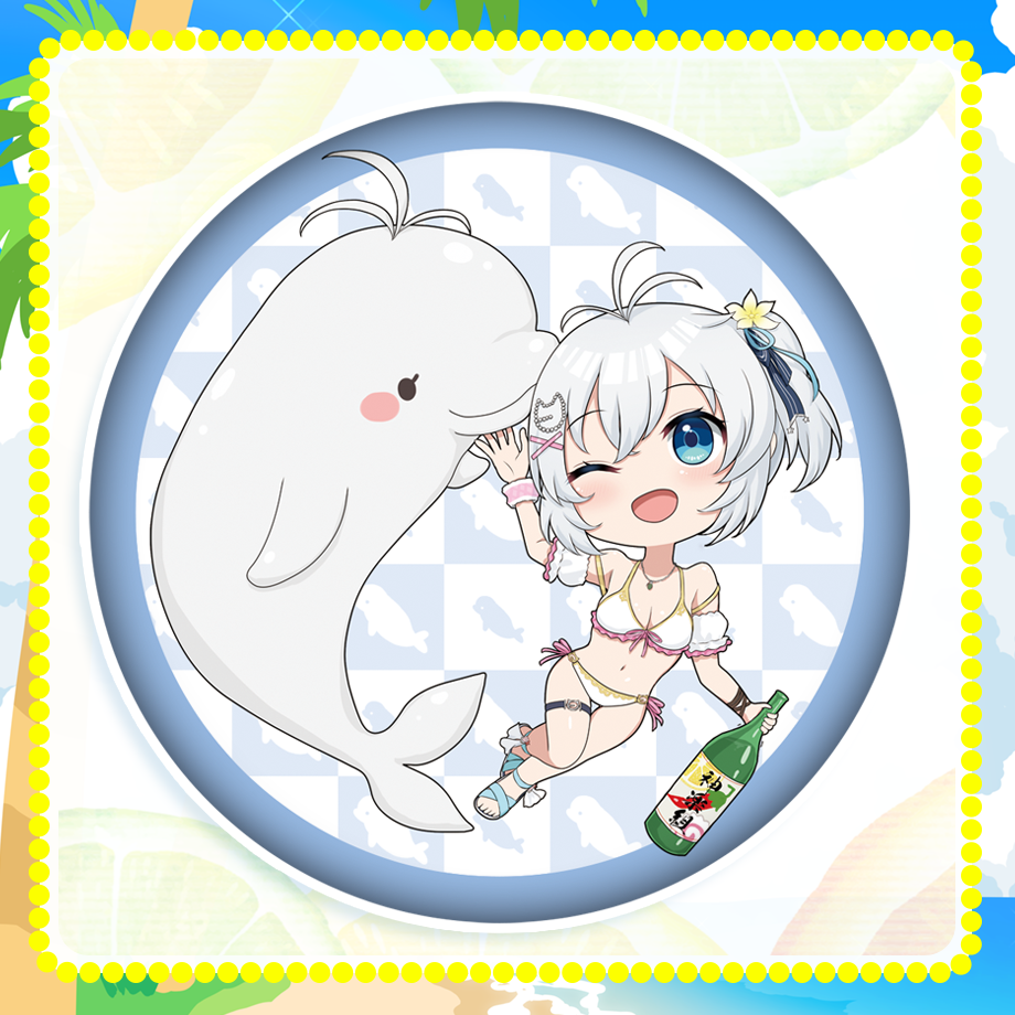 神楽缶バッジセット シロ&神楽組セット（キャンバスアート、缶バッチ4種） | APPLAND