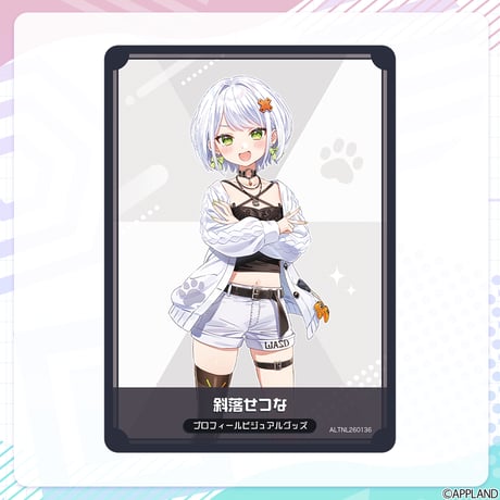 【プロフィールビジュアルグッズ】ランダムコレクションカード（3枚入り）