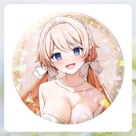 【.LIVEジューンブライド2024】七星みりり ホログラム缶バッジ