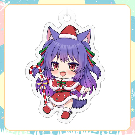 【.LIVEクリスマスイベントグッズ】ルルン・ルルリカ クリスマスアクリルキーホルダー