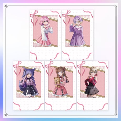 【シャッフルオリソングッズ】ランダムチェキ風カード
