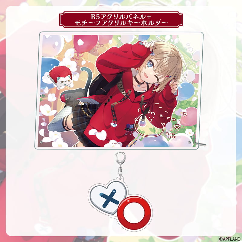 紅蓮罰まる誕生日記念グッズ2026】B5アクリルパネル+モチーフアクリル