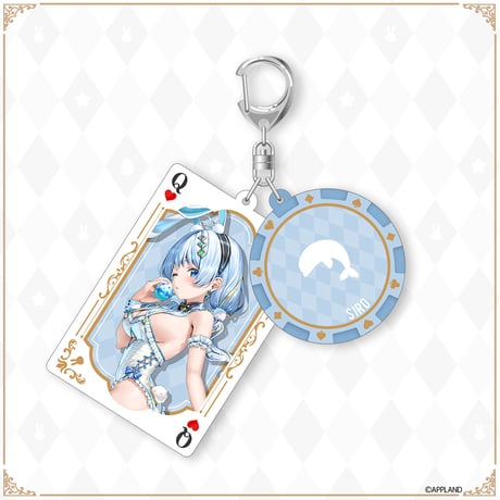 【イースターバニーグッズ】大きめ２連アクリルキーホルダー