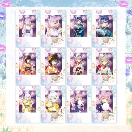 【ぶいぱい浴衣グッズ2024】ランダムチェキ風カード