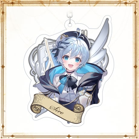 【APP LAND 魔法学生風グッズ】アクリルキーホルダー 電脳少女シロ