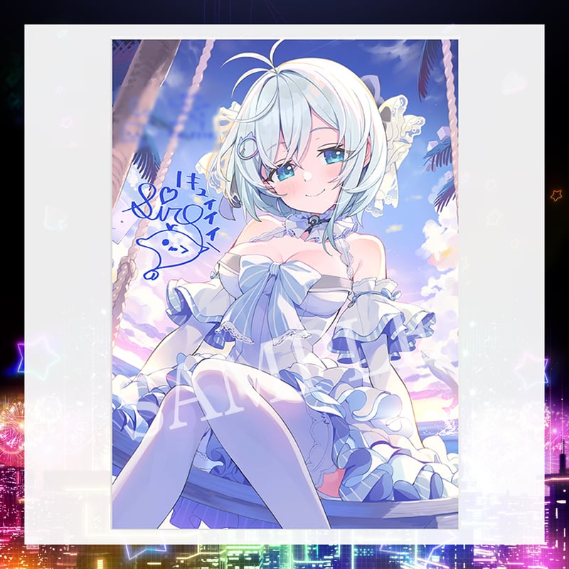 ④ Vtuber 電脳少女シロ　色紙 ④ Vtuber 電脳少女シロ 色紙-メーカー直販