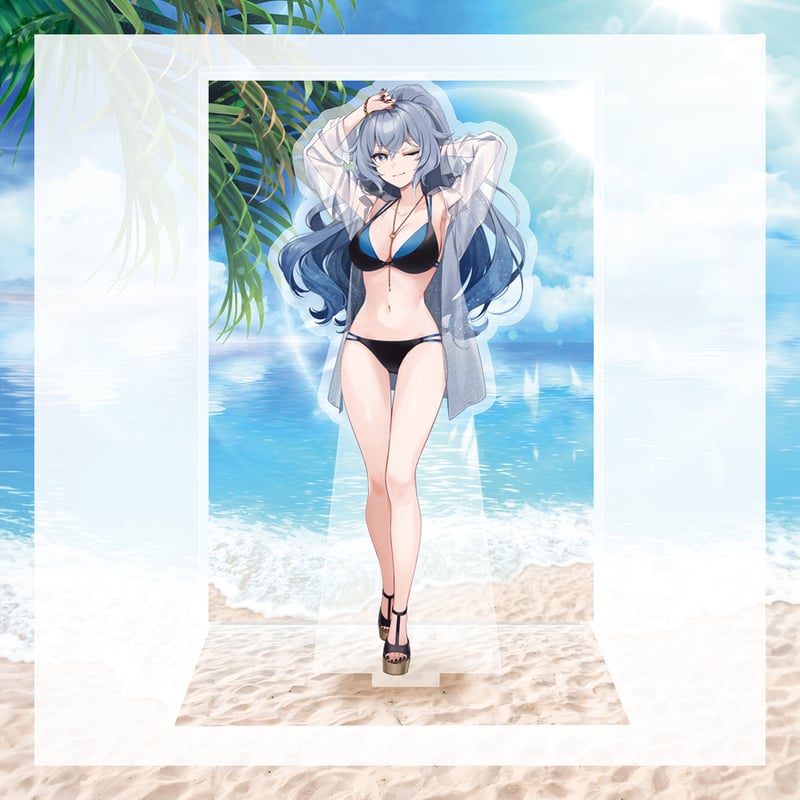 どっとライブ水着グッズ 2024】リクム アクリルジオラマスタンド