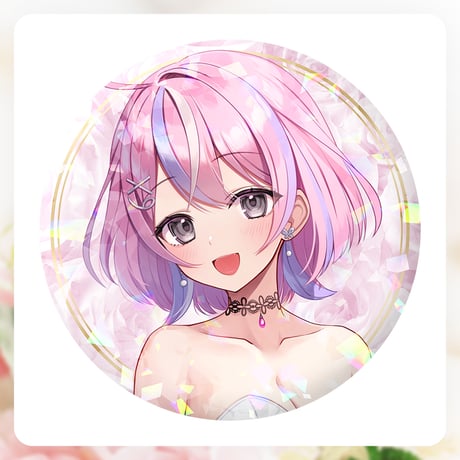 【ぶいぱいジューンブライド2024】秘間慈ぱね ホログラム缶バッジ