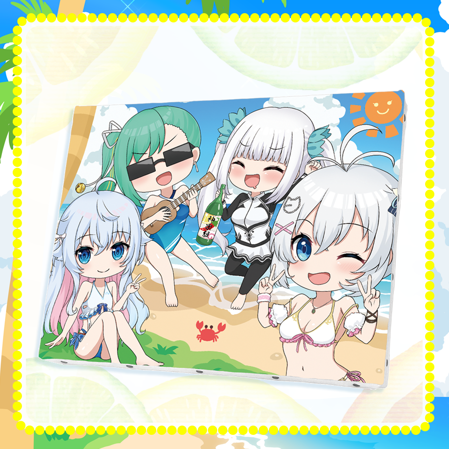 シロ&神楽組セット（キャンバスアート、缶バッチ4種） | APPLAND