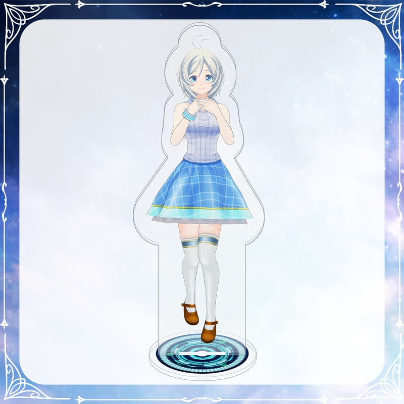 電脳少女シロ　ミニキャラアクリルスタンドセット　コラボカフェver 電脳少女シロ カフェ in DiCE & AIM 8月1日よりコラボ開催!