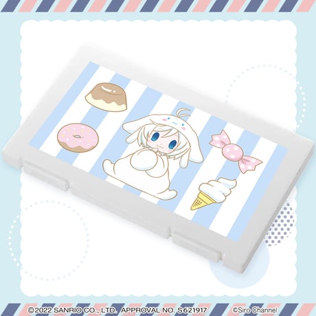 【サンリオコラボグッズ　電脳少女シロ×シナモロール】マスクケース