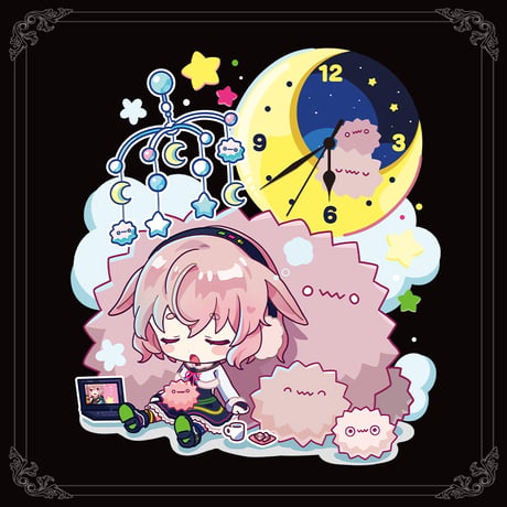 【もこ田めめめ誕生日記念グッズ2023】アクリルクロック