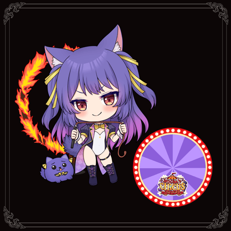 【みりくるん’s CIRCUS グッズ】ルルン・ルルリカ サーカス風ミニキャラアクリルスタンド