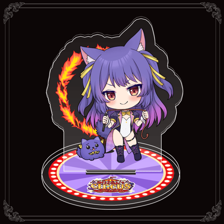 【みりくるん’s CIRCUS グッズ】ルルン・ルルリカ サーカス風ミニキャラアクリルスタンド