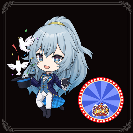 【みりくるん’s CIRCUS グッズ】リクム サーカス風ミニキャラアクリルスタンド