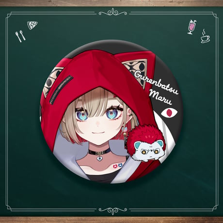 缶バッジ（紅蓮罰まる）【ぶいぱい初グッズ】