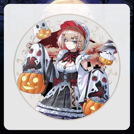 【APP LAND ハロウィングッズ2024】レザーコースター 紅蓮罰まる