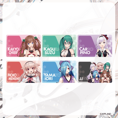 【どっとライブ1期生7周年記念グッズ】ICカードステッカー