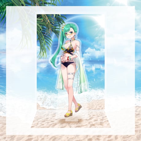 【どっとライブ水着グッズ 2024】神楽すず アクリルジオラマスタンド
