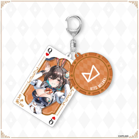 【イースターバニーグッズ】大きめ２連アクリルキーホルダー