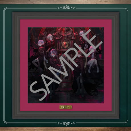 【先着100名様限定】ぶいぱいキービジュアル(Dark ver.) キャラファイングラフ　シリアルナンバー入り【ぶいぱい初グッズ】