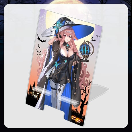 【APP LAND ハロウィングッズ2024】アクリルスマホスタンド もこ田めめめ