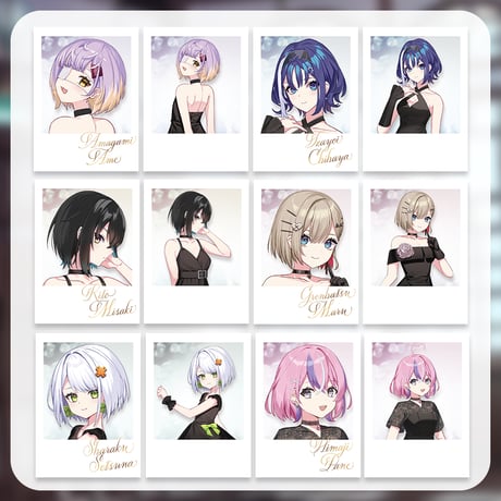 【ぶいぱい1期生1周年記念グッズ】ランダムチェキ風カード