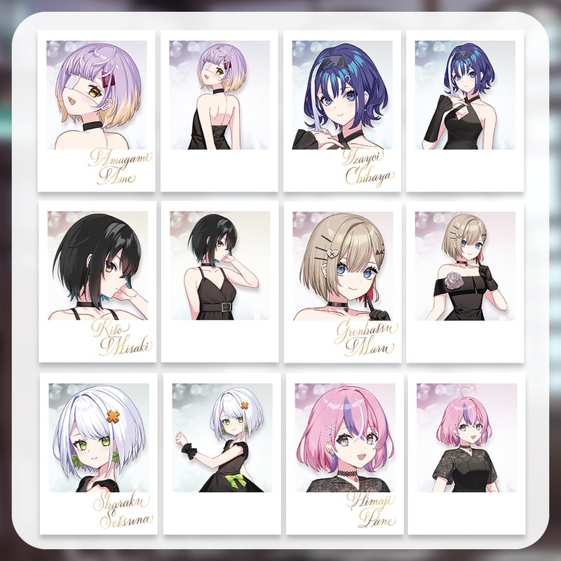 ぶいぱい1期生1周年記念グッズ】ランダムチェキ風カード