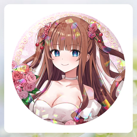 【.LIVEジューンブライド2024】花京院ちえり ホログラム缶バッジ