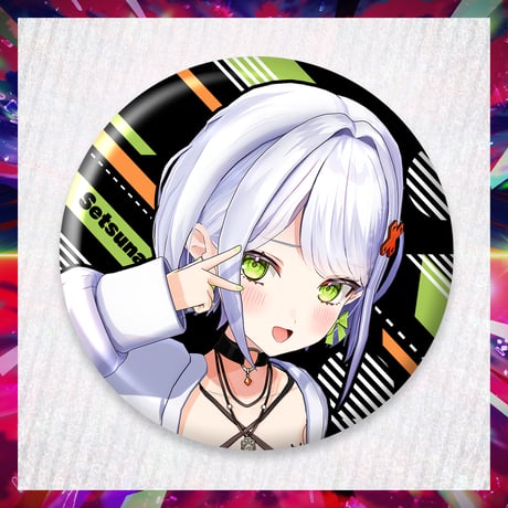 【 ぶいぱい 1st LIVE 〜百鬼夜行〜】缶バッジ 斜落せつな