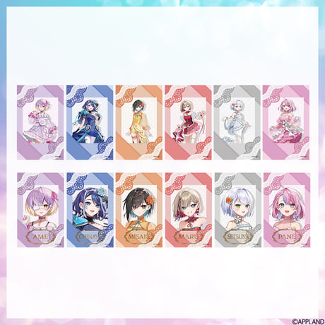【ぶいぱい1期生2周年グッズ】ランダムチェキ風カード