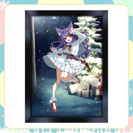 【.LIVEクリスマスイベントグッズ】ルルン・ルルリカ .LIVEクリスマスパブミラー