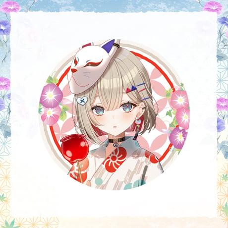 【ぶいぱい浴衣グッズ2024】缶バッジ 紅蓮罰まる