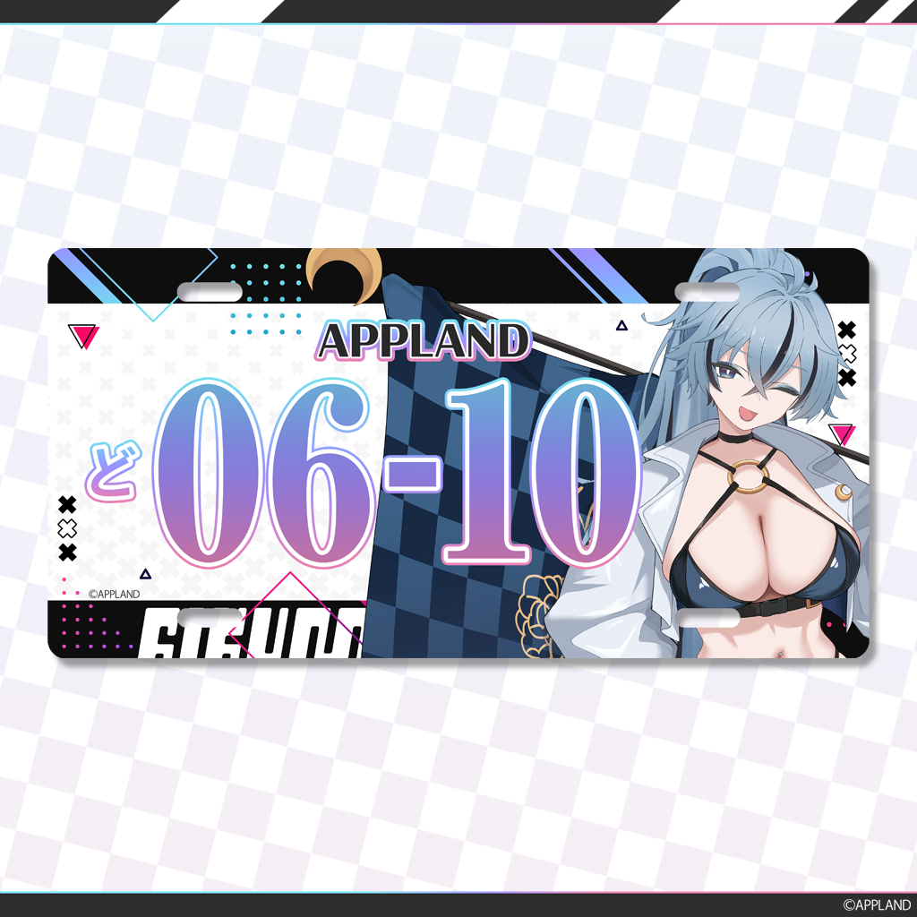 レースクイーングッズ】ナンバープレート風アルミプレート | APPLAND