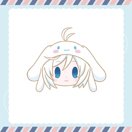 【サンリオコラボグッズ　電脳少女シロ×シナモロール】マスク