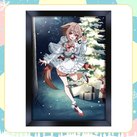 【.LIVEクリスマスイベントグッズ】もこ田めめめ .LIVEクリスマスパブミラー