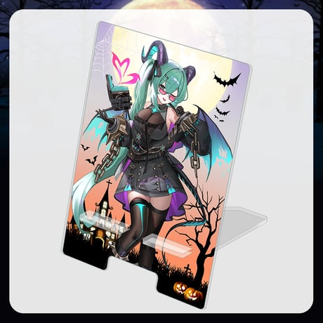 【APP LAND ハロウィングッズ2024】アクリルスマホスタンド 神楽すず