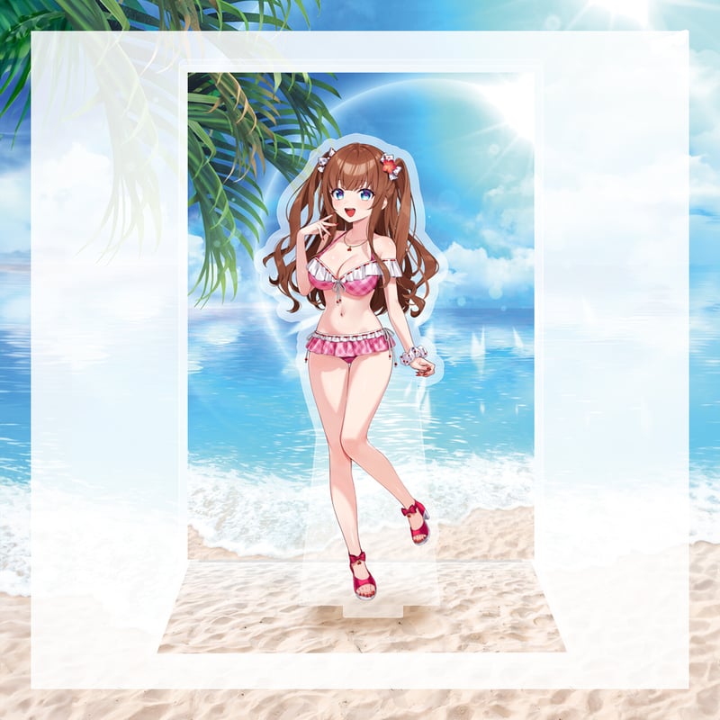 どっとライブ水着グッズ 2024】花京院ちえり アクリルジオラマスタンド