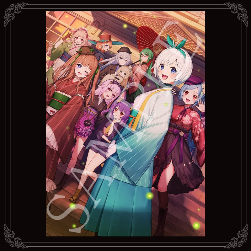 先着100名様限定】.LIVE大正ロマン風キャラファイングラフ シリアル