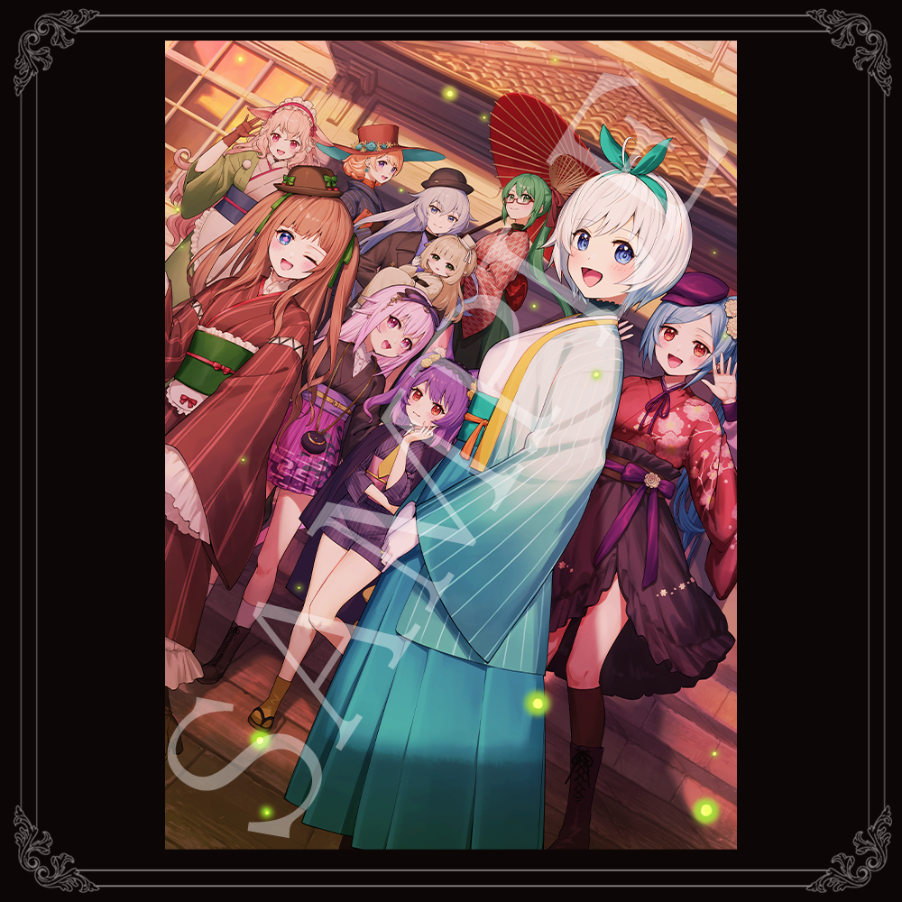 先着100名様限定】.LIVE大正ロマン風キャラファイングラフ