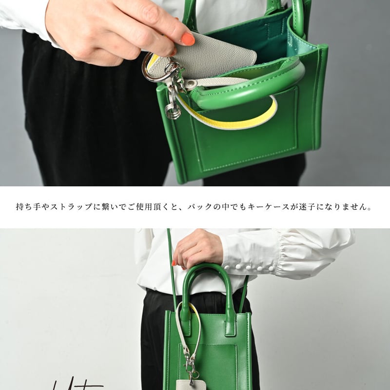 COACH新品】6リングキーケース ピスタチオカラー COACH】コーチ