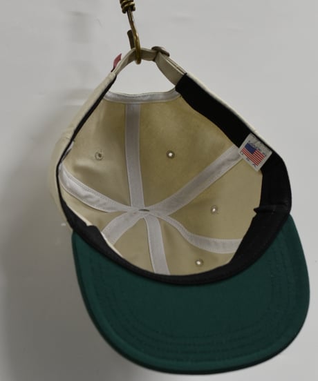 SOLID WASHED CAP  (STONE/GREEN)