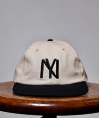 NYBYC 1935_WASHED CAP  (STONE/BLACK) USED加工