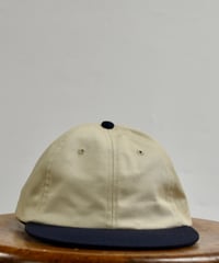 SOLID WASHED CAP  (STONE/NAVY)