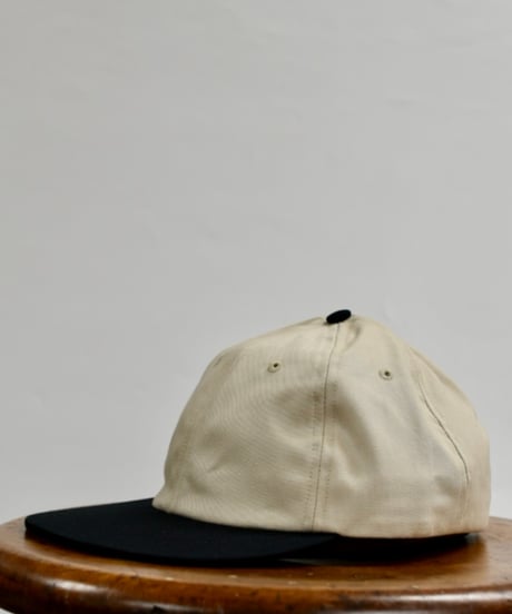 SOLID WASHED CAP  (STONE/BLACK)