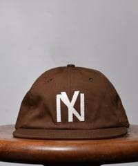 NYBYC35F_WASHED CAP  (BROWN)
